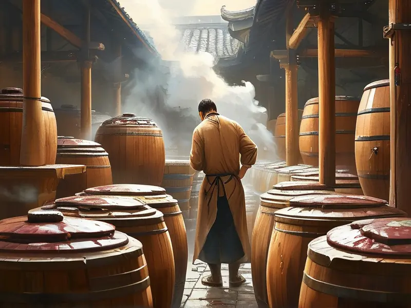 传统白酒酿造工艺现场展示