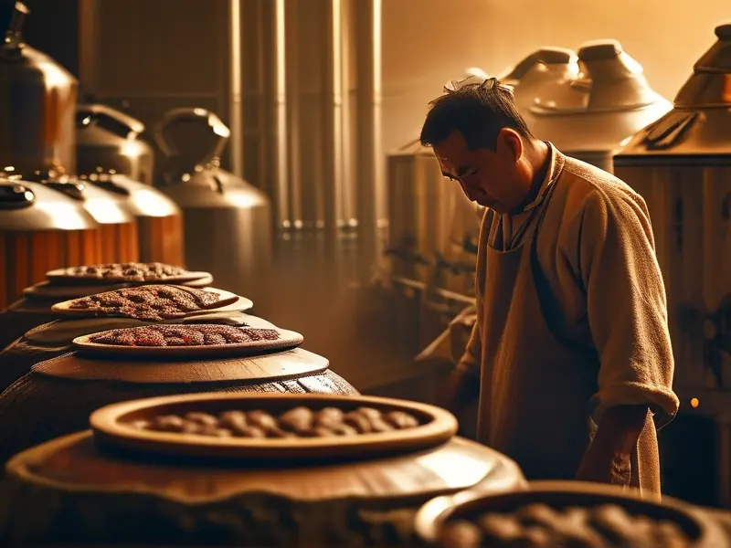 传统白酒酿造工艺现场展示