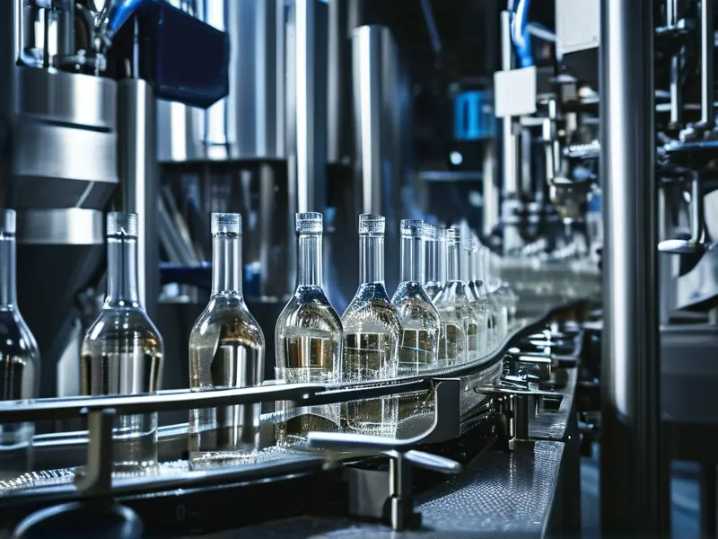 白酒灌装生产线实景拍摄