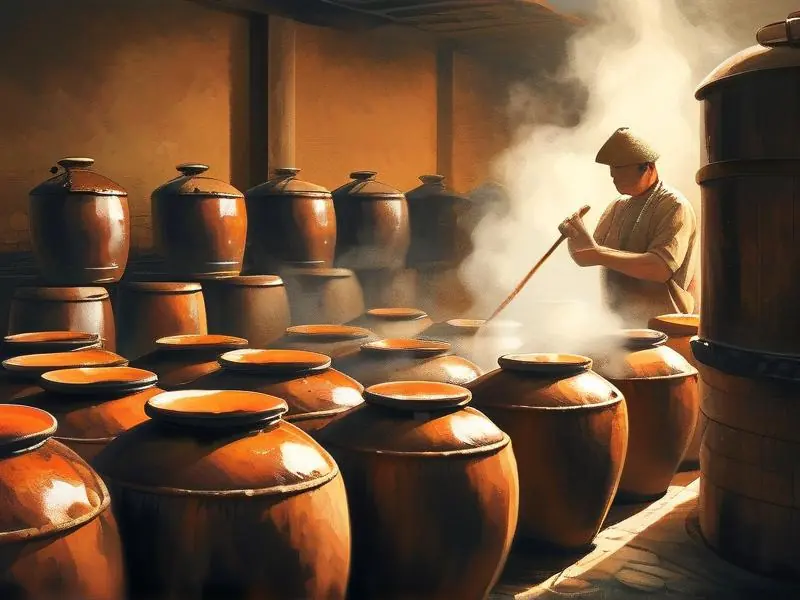 传统白酒酿造工艺流程实拍图