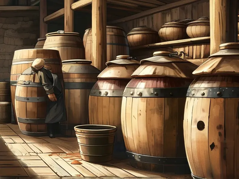 传统白酒酿制场景