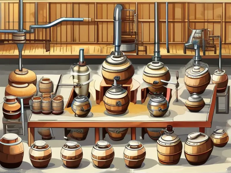 白酒酿造工艺流程图