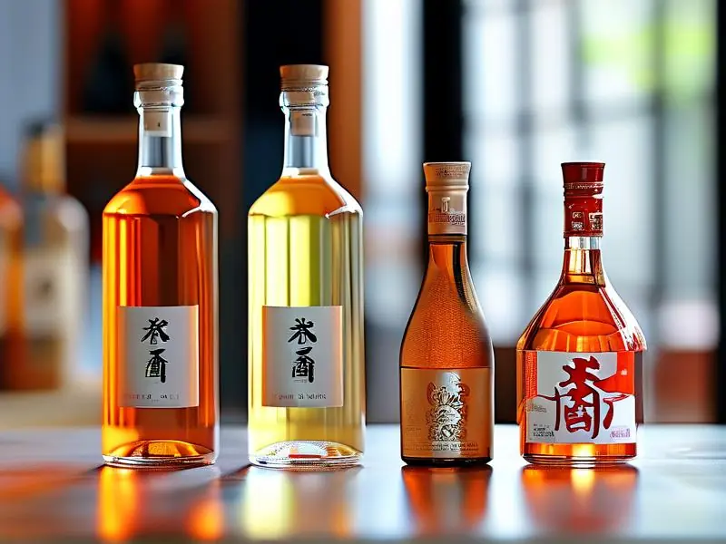 纯粮白酒与勾兑酒对比展示图
