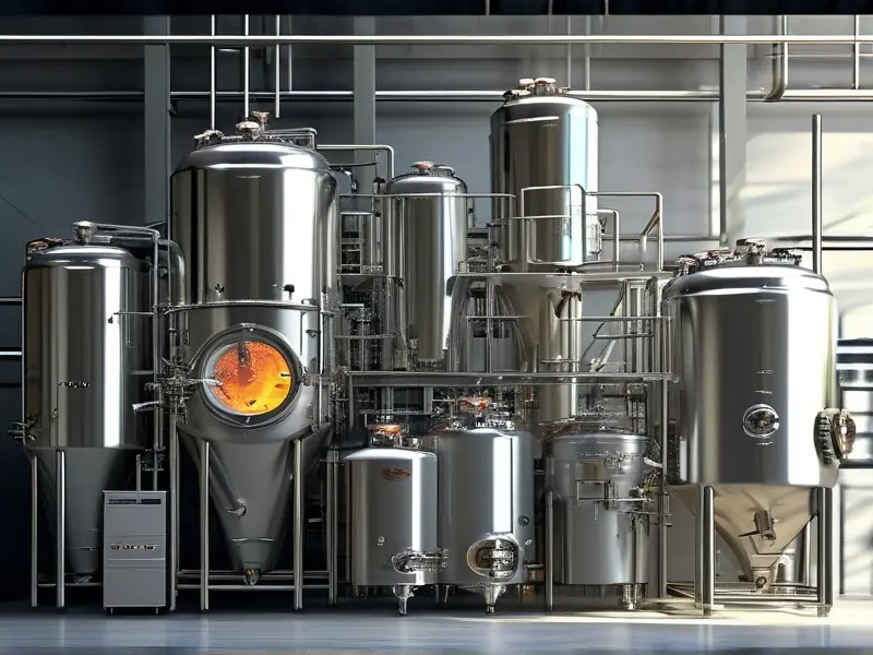 北京啤酒酿造设备展示