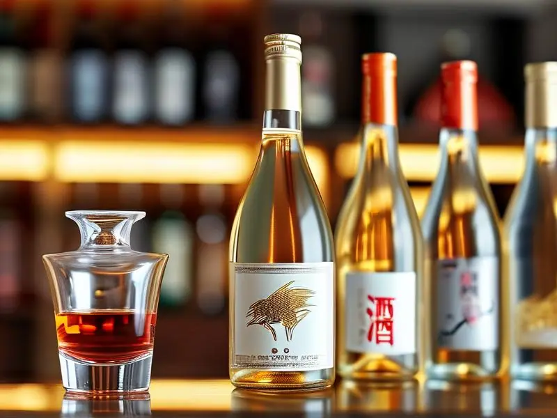粮食酒与酒精酒在玻璃杯中的挂杯对比效果图