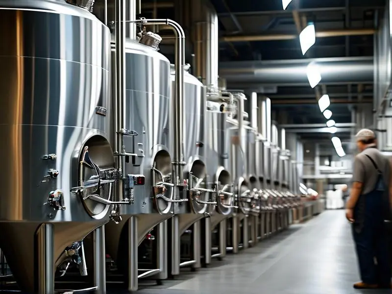 厂家酿酒设备生产线实景图