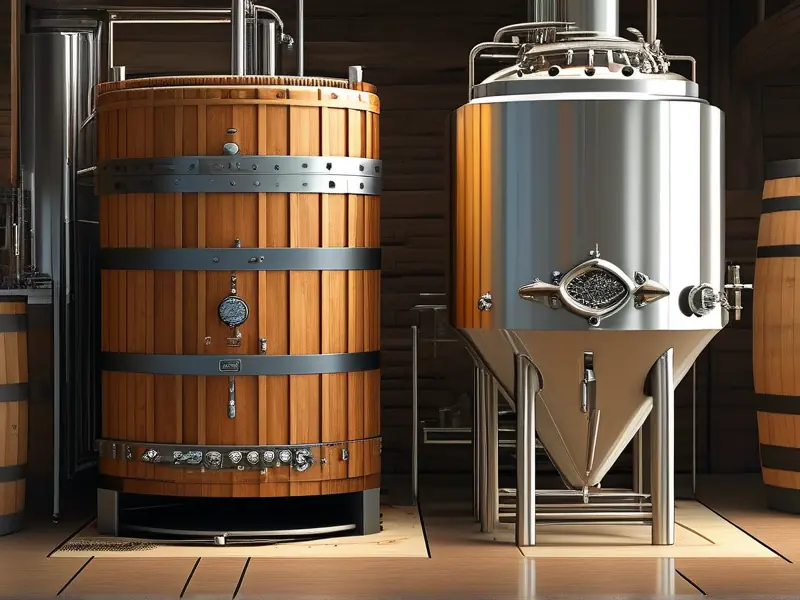 传统与现代酿酒设备对比