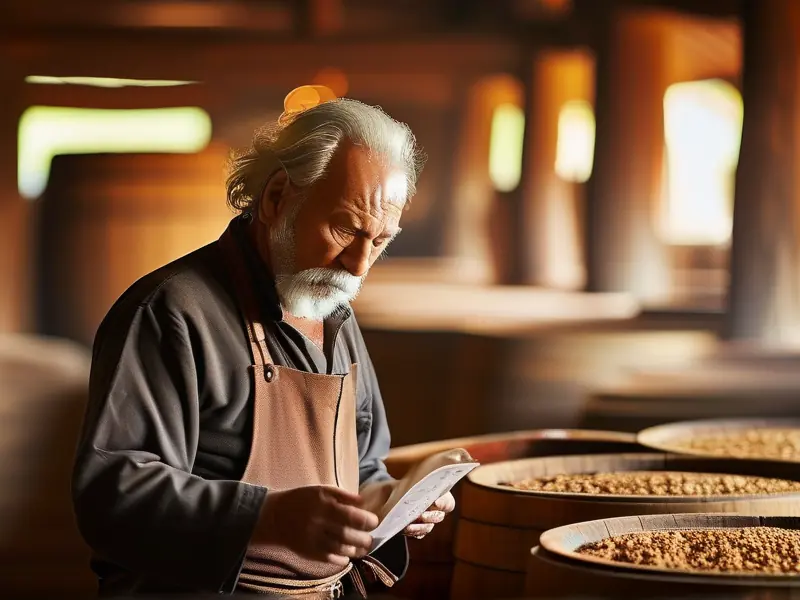 传统麸曲酒酿造工艺实拍图