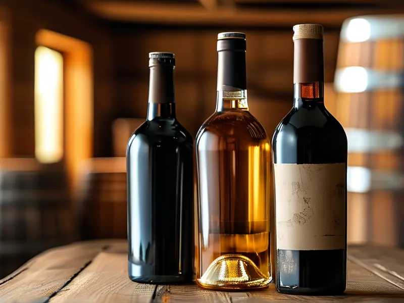 多款纯粮酿造原浆酒实物展示及价格对比