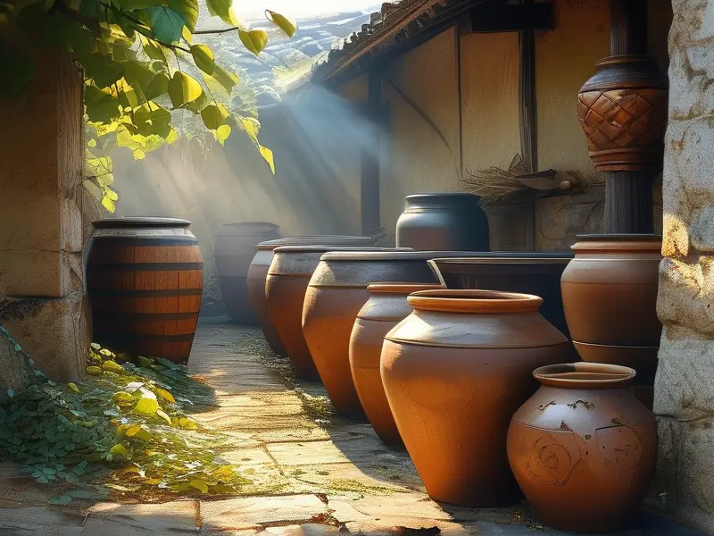 传统纯粮食酒制作场景展示