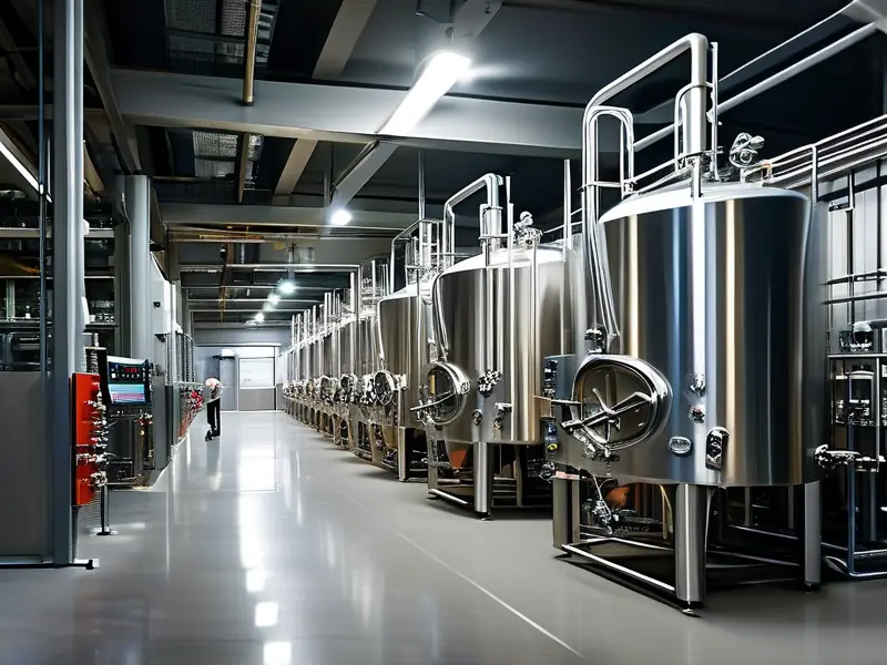 大型全套酿酒设备生产车间实景图