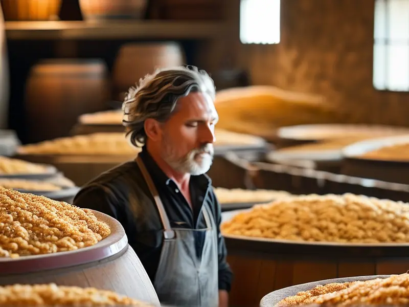 大米固态发酵酒醅检查过程