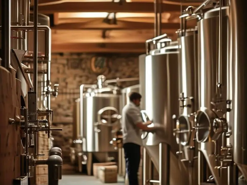 酿酒师检查定制酒原料