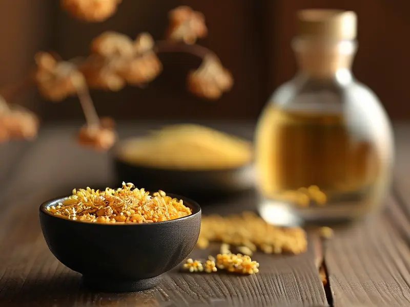 干桂花泡酒成品展示