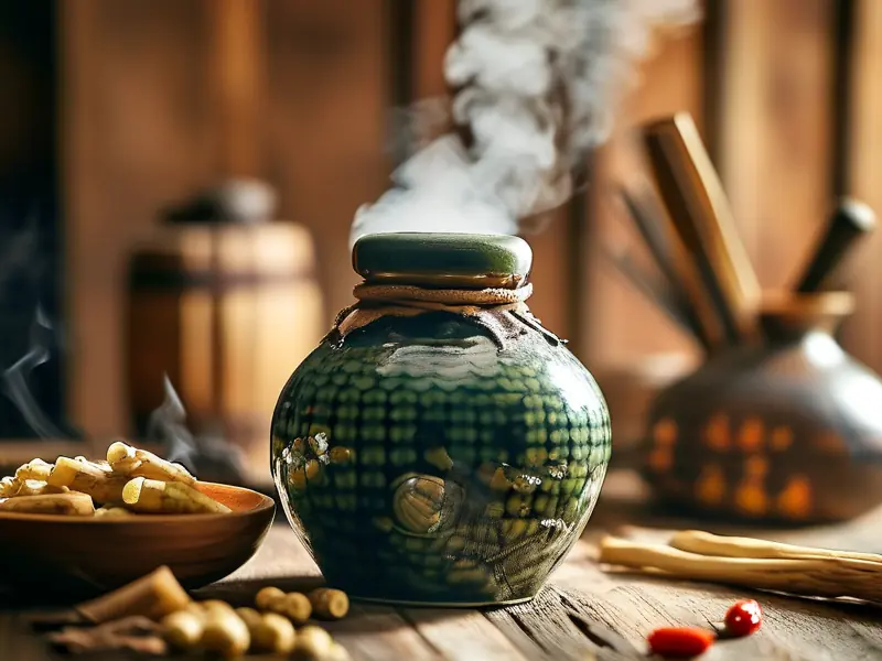 葛根泡酒制作过程展示