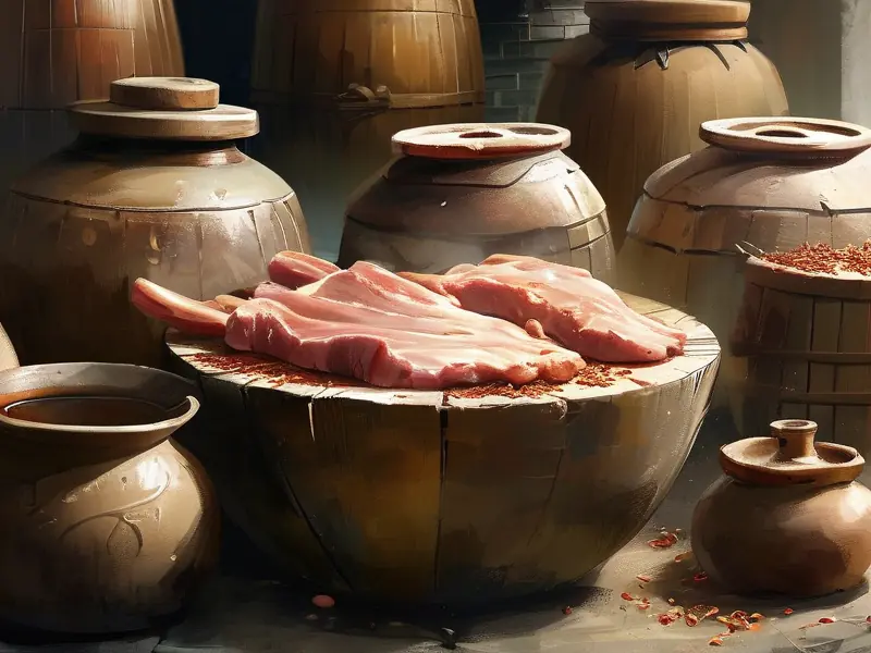 广西肉酒制作过程展示