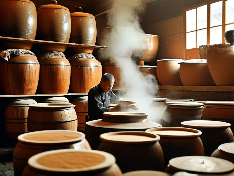 贵州遵义传统酿酒作坊实景展示
