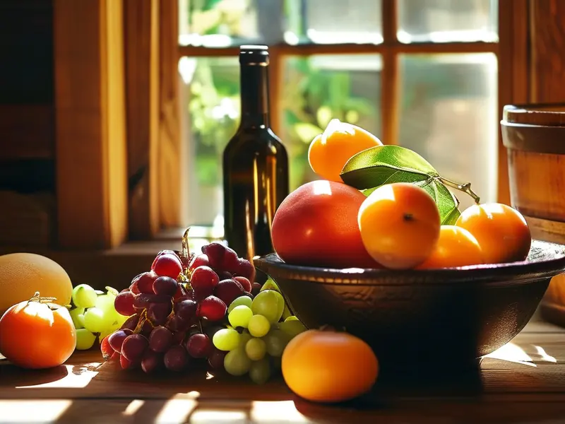 家庭酿制果酒的材料与工具展示