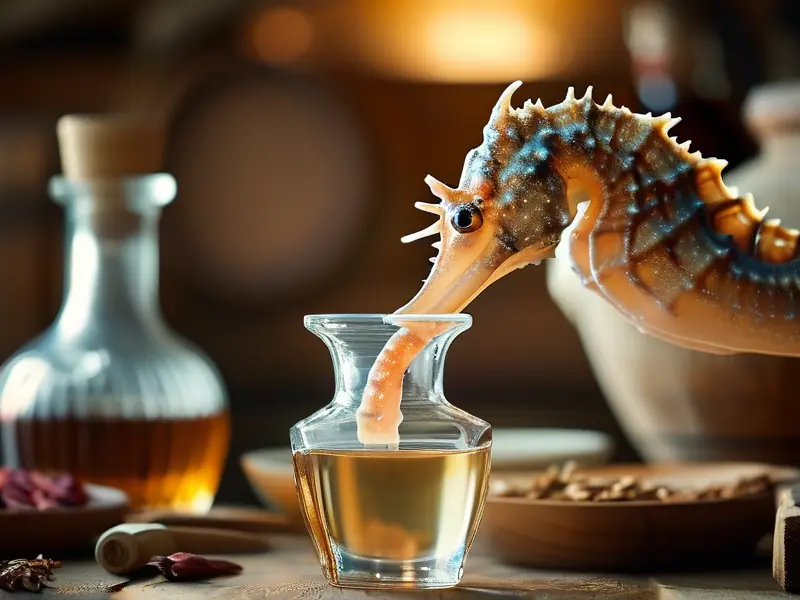 海马泡酒制作过程展示