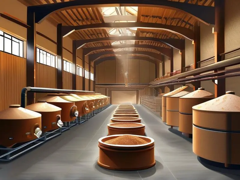 酱香大曲酒酿造工艺流程图