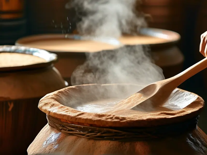 传统酱香酒酿造工艺实拍图