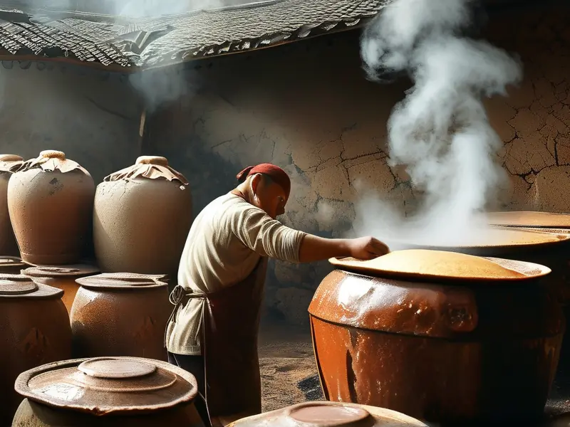 酱香型白酒传统酿造工艺现场