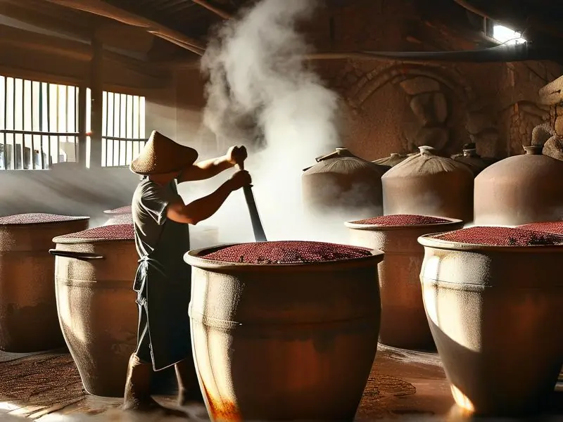 酱香型坤沙白酒传统酿造工艺现场实拍