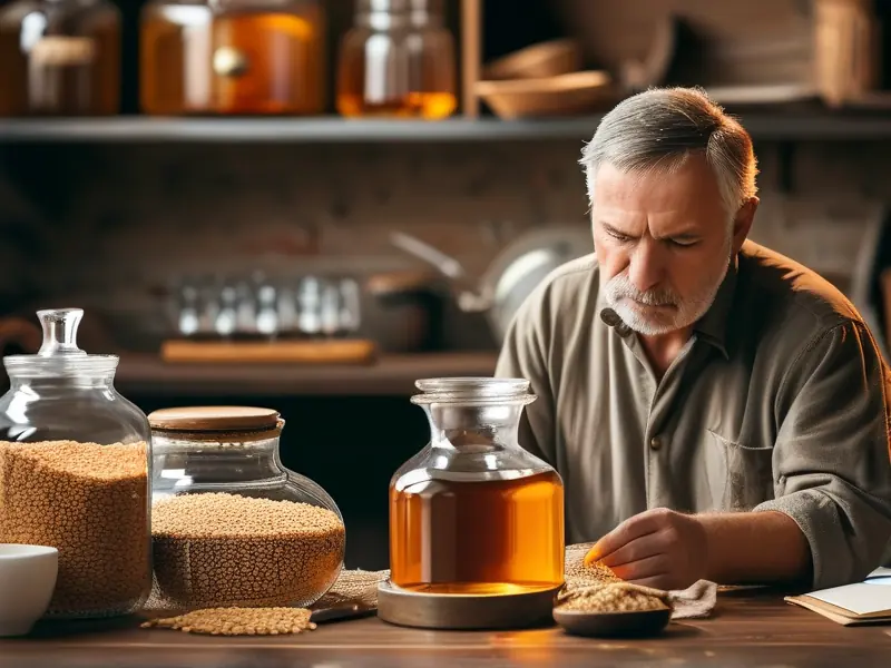 家庭自酿酱香酒发酵过程实拍