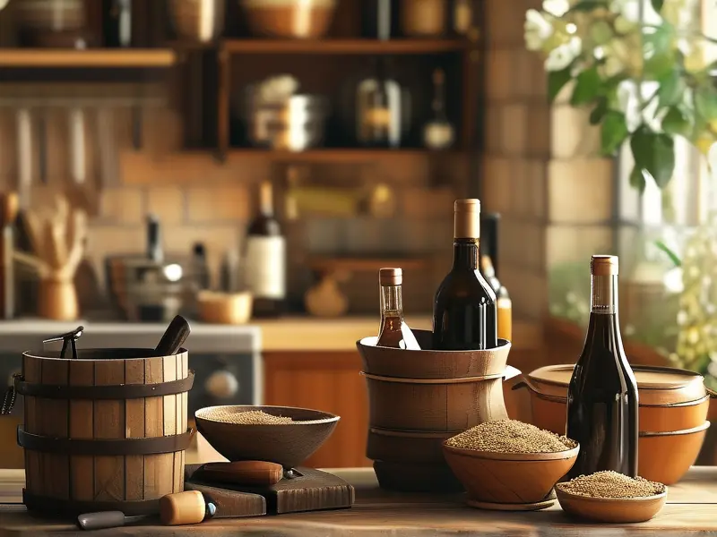 家庭酿酒实际操作场景展示