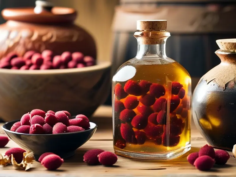 金樱子泡酒的制作过程展示