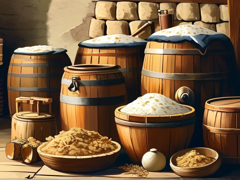 传统酒曲酿酒工艺展示