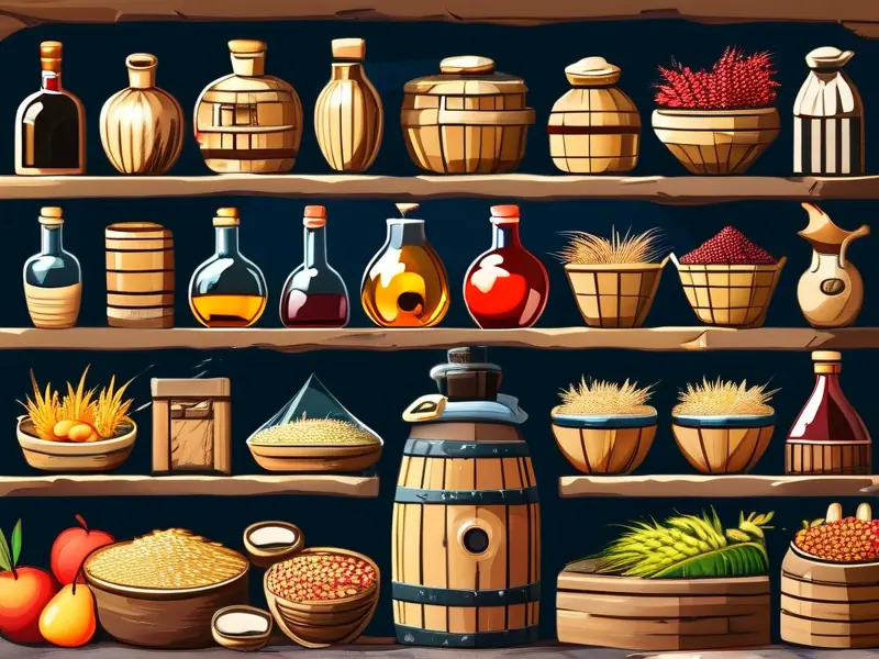 酿酒原料展示图