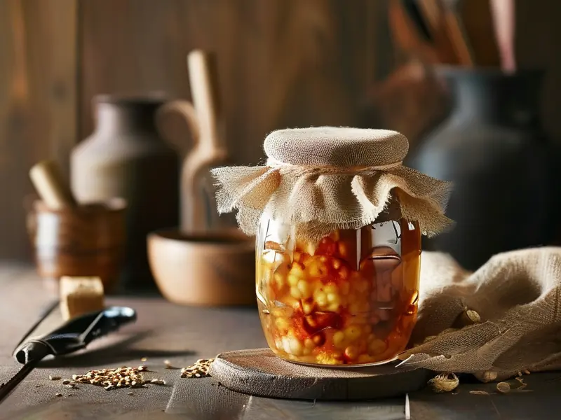 酒酿醋发酵过程示意图