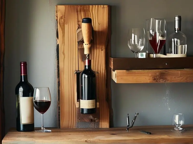 酒架安装过程实拍图