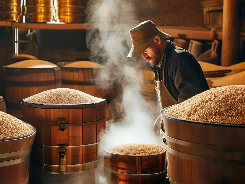 传统烤酒工艺现场操作演示