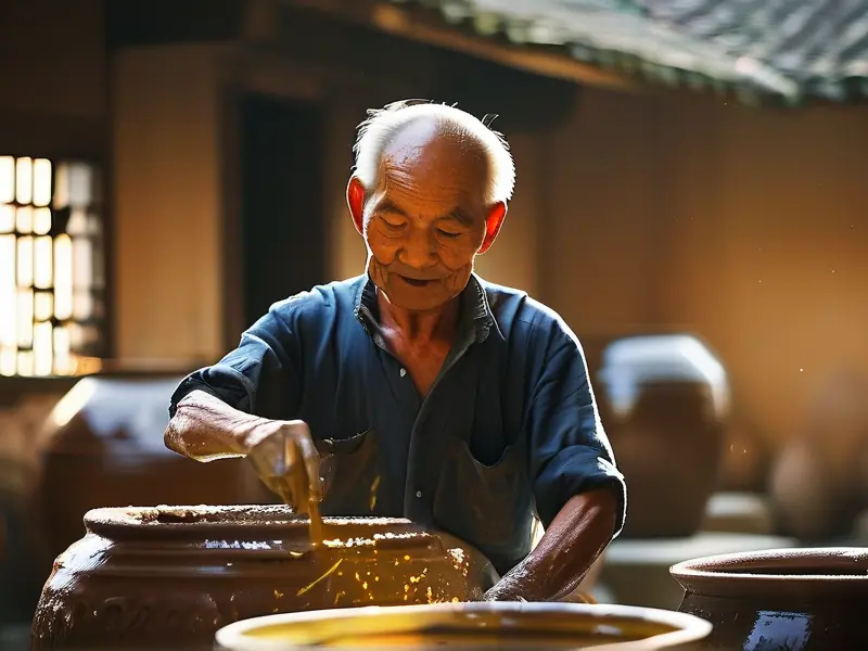 客家传统黄酒酿制过程