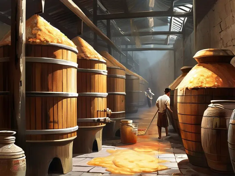 坤沙酒传统酿造工艺现场展示