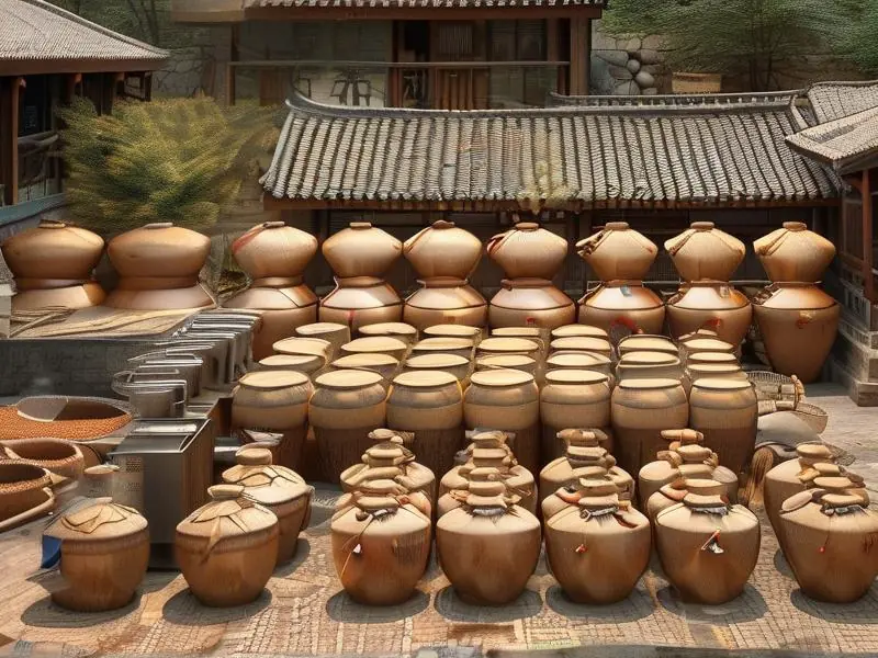 坤沙工艺白酒传统酿造场景