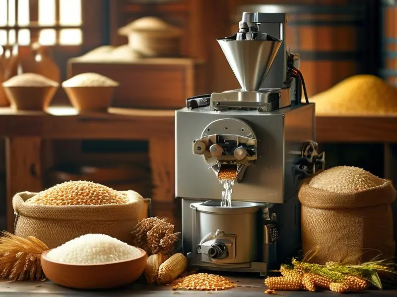 小型粮食酿酒机器工作场景