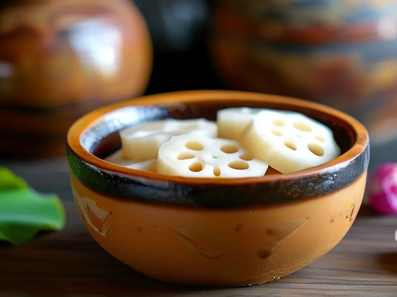 莲藕与糯米混合发酵制作莲藕酒的过程