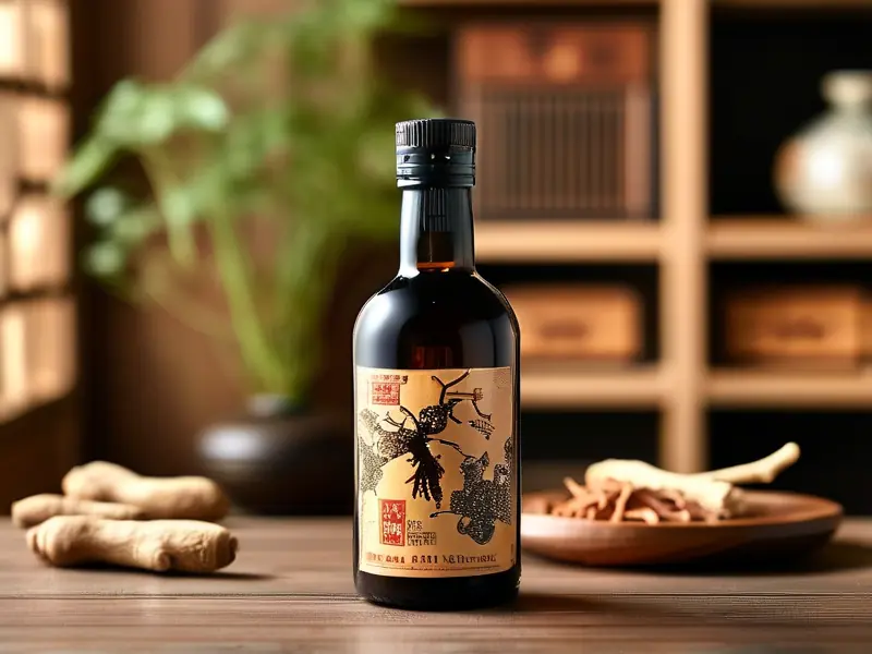 自制鹿茸人参酒成品展示