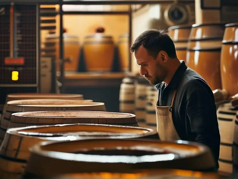 白酒发酵车间实景拍摄图