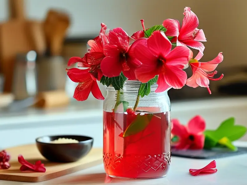 洛神花泡酒制作过程实拍图