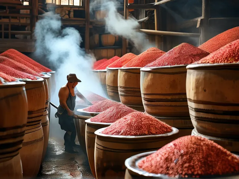 茅台镇酱香白酒传统酿造场景