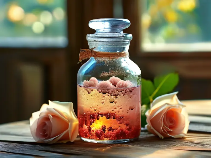 玫瑰花酒发酵过程实拍图
