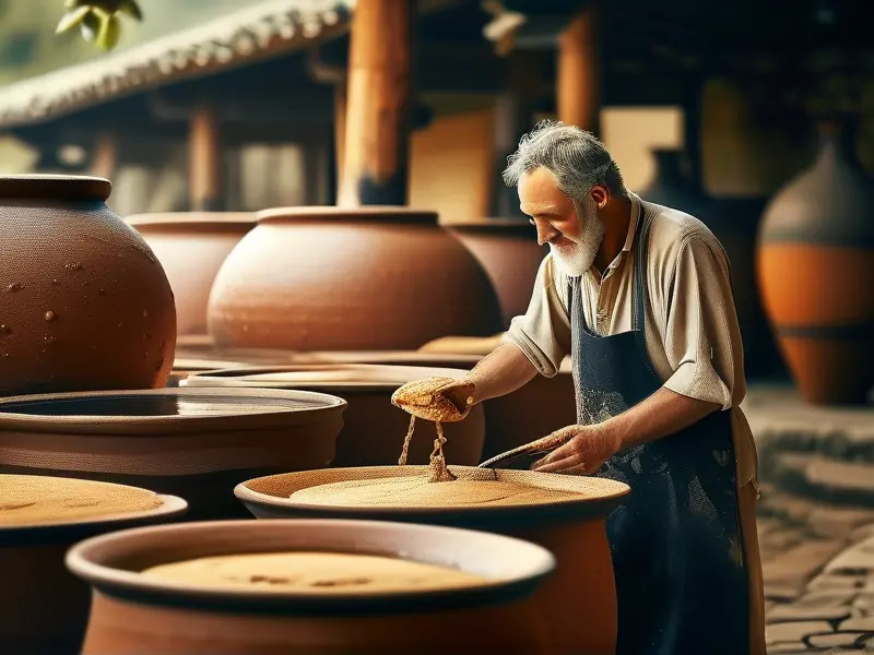 传统与现代白酒酿造方法对比图