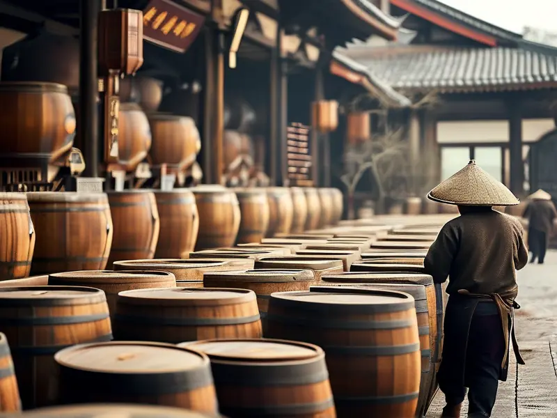酿丰福樽酒业传统酿酒车间实景