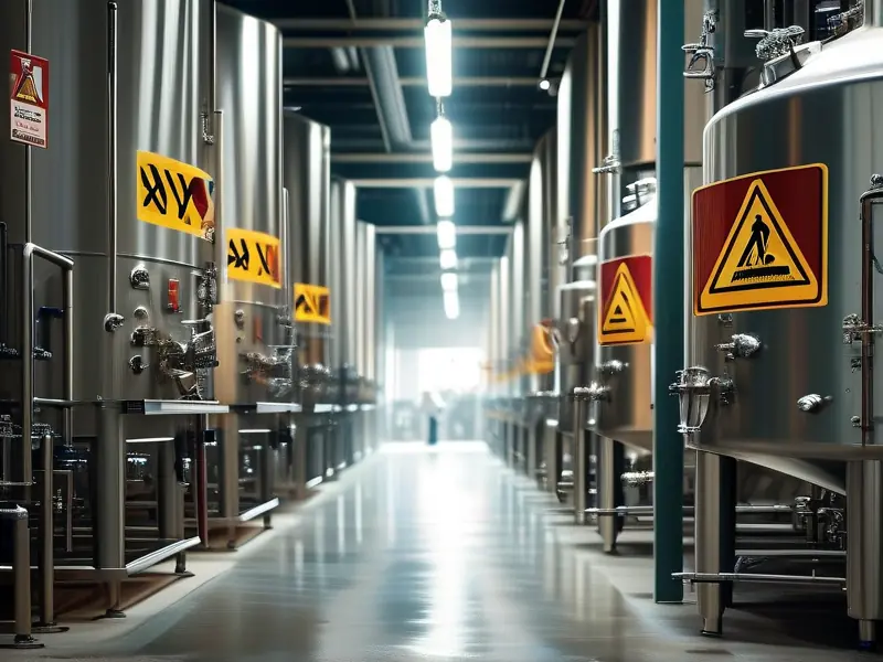 酿酒车间安全操作实景图