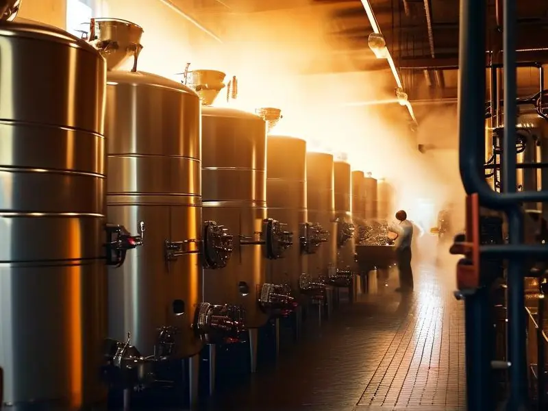 酿酒车间规范操作现场实拍图