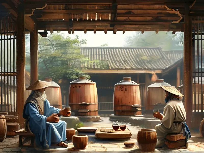 古代文人饮酒吟诗场景